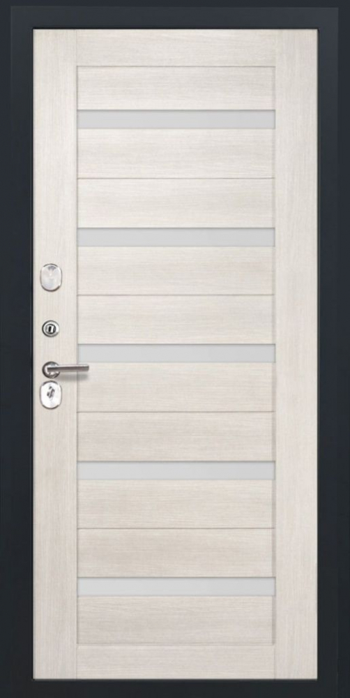Входная дверь ДвериПРО Модель L-49 СБ-1 (ст. белое, 16мм, беленый дуб) DPRO198290 внутренняя сторона